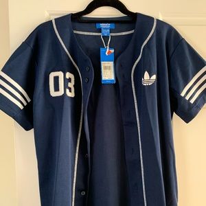 Adidas originals buttoned jersey size xs